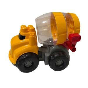 Mega Bloks CAT Cement Mixer Construction Truck Yellow Toddler Building Toy